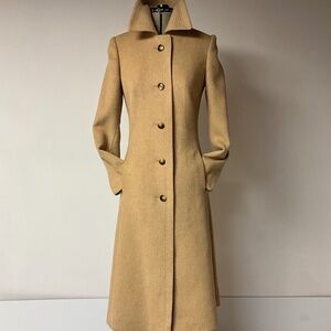 Vintage 100% Camel Hair Coat – Union Made Full-Length Classic tailoring